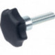 Poignée en étoile GN 6336.4 vis à poignée en étoile plastique D. 1 50 mm D. 2 M (Par 25)