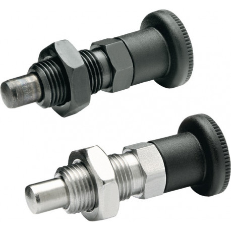 Boulons d'arrêt GN 817 D. 1 6 mm D. 2 M 12 x 15 mm l1 6 mm acier sans cran de b (Par 10)