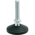 Pied articulé en plastique GN 344 D.1 60 mm D.2 M 10 mm l1 98 mm l3 24 mm GANTE