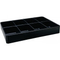 Embout LOGS 130 H48xl338xP238 mm plastique noir 8 fois (Par 6)