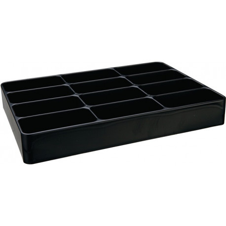 Embout LOGS 133 H48xl338xP238 mm plastique noir 12 fois (Par 6)