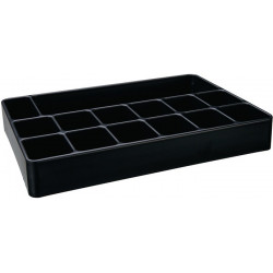 Embout LOGS 134 H48xl338xP238 mm plastique noir 14 fois (Par 6)