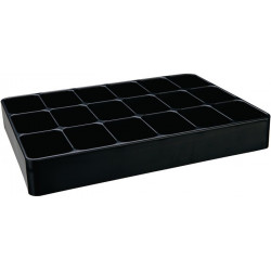 Embout LOGS 136 H48xl338xP238 mm plastique noir 18 fois (Par 6)