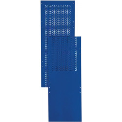 Paroi latérale en tôle perforée LOGS 80 H2000xl390 mm bleu RAL 5022