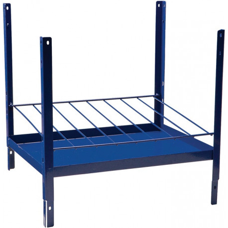 Élément d’étagère LOGS 160 H520xl540xP390 mm bleu RAL 5022 8 rangées approprié pour cartouches de silicone