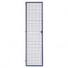 Porte grillagée LOGS 240 H1970xl540 mm bleu RAL 5022 verrouillable