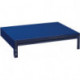 Élément supérieur LOGS 250 H130xl540xP390 mm bleu RAL 5022