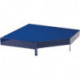 Élément supérieur de coin LOGS 260 H130xl540xP390 mm bleu RAL 5022