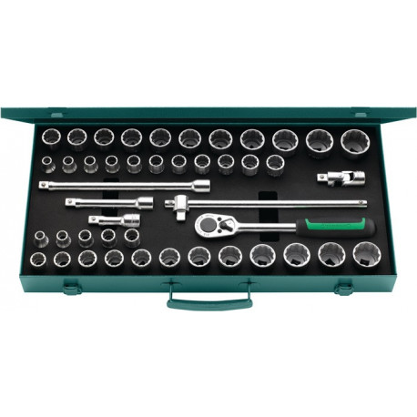 Jeu de clés à douille 50Ma/39/6 N 45 pièces 1/2 po. ouverture de clé 10-13 mm 3/8-1 1/4 po. nombre de dents 36 12 pans STAHLWILLE