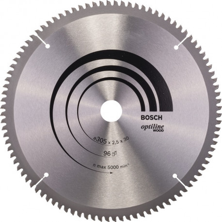 Lame pour scie circulaire Ext 305mm Z.96 WZ/N Percage 30mm Larg coupe.2,5mm HM BOSCH