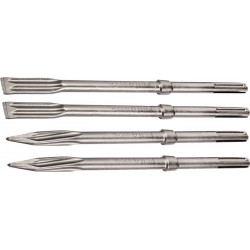 Jeu de burins 4 pièces 400 mm SDS-Max 4 pièces BOSCH