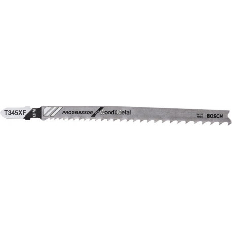 Lame de scie sauteuse T 345 XF Progressor for Wood and Metal longueur 132 mm pas