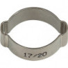 Pince de tuyau 2 oreilles acier inoxydable 1.4301 (W4) plage de serrage 11-13 mm 50 pièces/sachet RIEGLER