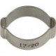 Pince de tuyau 2 oreilles acier inoxydable 1.4301 (W4) plage de serrage 14-17 mm
