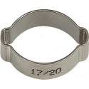 Pince de tuyau 2 oreilles acier inoxydable 1.4301 (W4) plage de serrage 14-17 mm