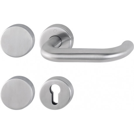 Poignée porte Paris FS-E138/42H/42HS Inox F69 -/D pour TS 40-65mm PZ/bl.rd.DIN Gauche/Droite HOPP