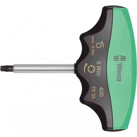 Tournevis dynamométrique 400 TX TX 25 5 Nm réglage fixe WERA