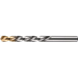Foret hélicoïdal DIN 338 TypN D.17mm HSS TiN 4XD droite DORMER (Par 10)