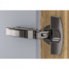 Charnière 110 degrés Sensys8645i 3mm semi-revêtement avec manchon d'expansion préfabriqué noir HETTICH (Par 50)