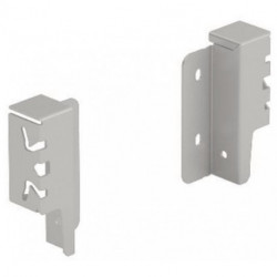 Connecteur panneau arrière ArciTech acier argent HETTICH