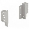Connecteur panneau arrière ArciTech acier argent HETTICH