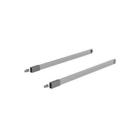 Jeu de garde-corps longitudinaux longueur nominale 270 mm acier gauche / droite HETTICH