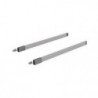 Jeu de garde-corps longitudinaux longueur nominale 350 mm acier gauche / droite HETTICH