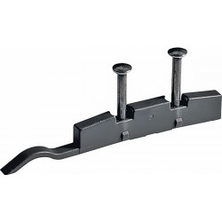 Ferrure pour porte coulissante SlideLine 55 Plus, interverrouillage en plastique HETTICH