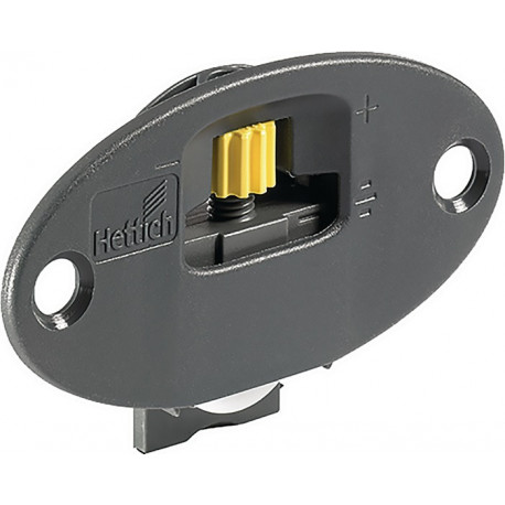 Partie courante 9115219 plastique gris HETTICH