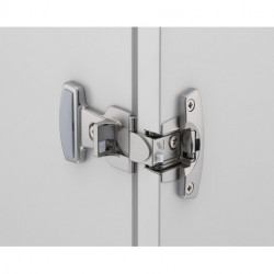 Charnière de base Selekta Pro 2000 E, joint nickelé HETTICH