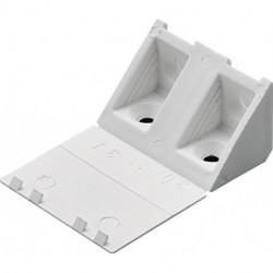 Raccord de corps de meuble universel plastique blanc HETTICH