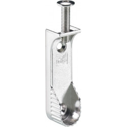 Palier tubulaire d'armoire, zinc moulé sous pression, nickelé HETTICH