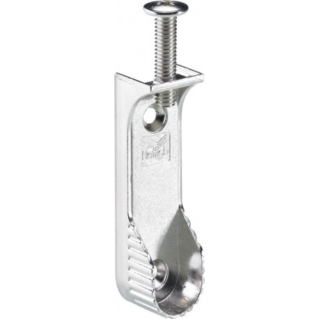 Palier tubulaire d'armoire, zinc moulé sous pression, nickelé HETTICH