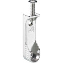 Palier tubulaire d'armoire, zinc moulé sous pression, nickelé HETTICH