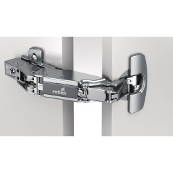Charnière grand angle Sensys 8657i TH 52 disponible à visser, nickelée HETTICH