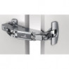 Charnière grand angle Sensys 8657i TH 52 demi présente, à visser, nickelée HETTICH