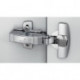 Charnière de porte épaisse Sensys 8631i demi-revêtement pour connexion HETTICH