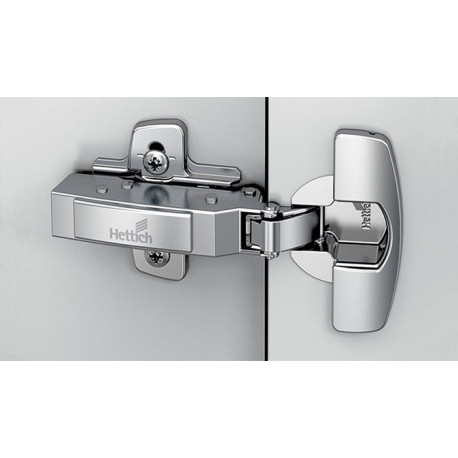 Charnière de porte épaisse Sensys 8631i demi-revêtement pour connexion HETTICH