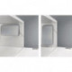 Lift mini support de volet plastique ressort force 60 N HETTICH