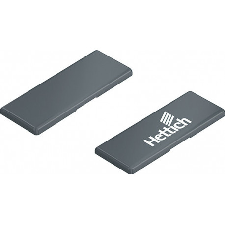 Capuchon plastique anthracite neutre HETTICH (Par 50)
