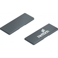 Capuchon en plastique, anthracite Hettich Logo HETTICH (Par 50)