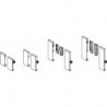 Connecteur de montage avant pour face avant ArciTech aluminium HETTICH