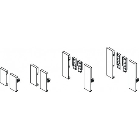 Connecteur de montage avant pour face avant ArciTech aluminium HETTICH