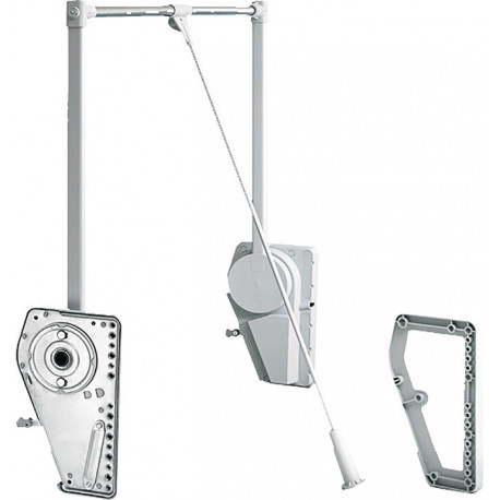 Lève-vêtements Duo Lift 18 acier, plastique HETTICH