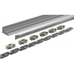 TopLine XL 4000 mm argent HETTICH