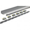 TopLine XL 4000 mm argent HETTICH