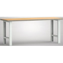 Établi l.2000xP700xH840 mm hêtre Multiplex gris clair RAL 7035 KLW-LUTZ BETRIEB
