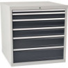 Armoire à tiroirs H1019xl1005xP736 mm gris/anthr. 6 tiroir extraction totale
