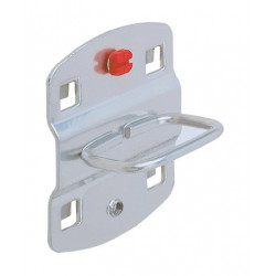 Porte-pinces B55xP20 mm adapté à panneaux perforés 3 pièces/sachet