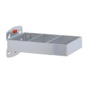 Support combiné L150xl55 mm adapté à panneaux perforés 2 pièces